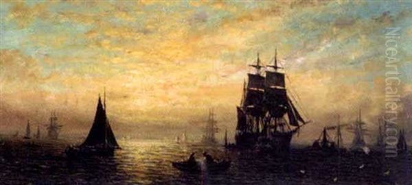 Shipping In An Estuary, Morning (+ 2 Others; Three Works) - view 1