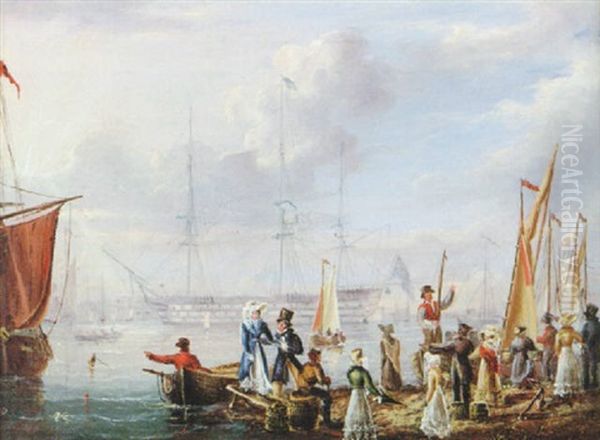 Disembarking At Portsmouth - view 1