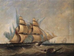 The Codrington Homeward Bound, Passing An Immense Iceberg... by William Adolphus Knell