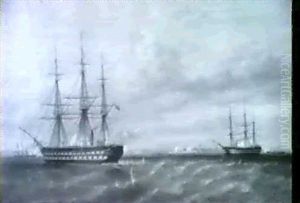 Marine Battles (a Pair) Marine Battles (a Pair)