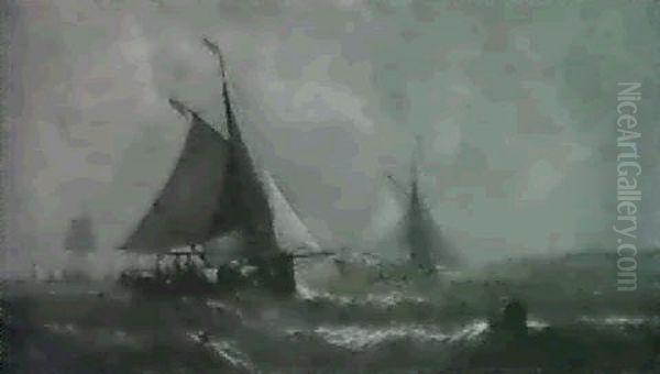 Oyster Boats Waiting For The Tide - view 1