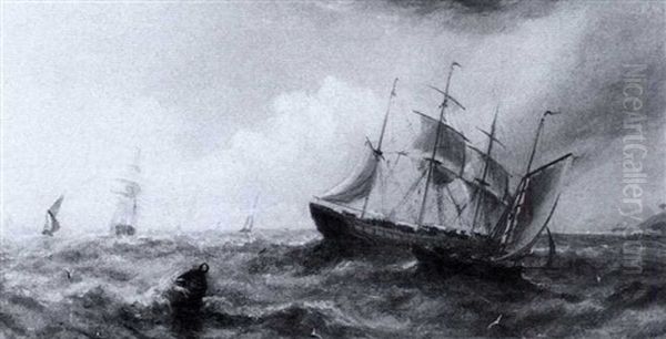 Vessels Off The Coast & Rowing Out - view 1