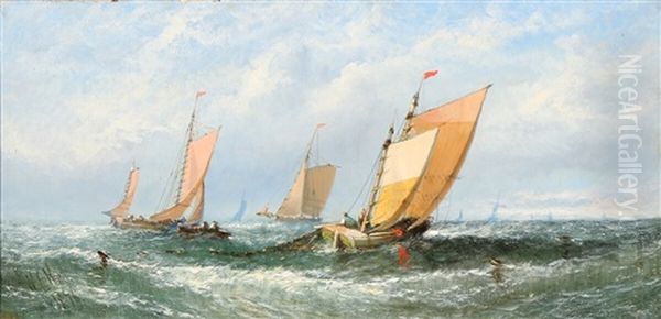Fisher Boats On Choppy Water - view 1