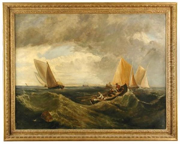 Fishing Boats In Rough Seas - view 1