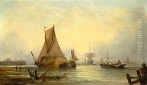 Harbour Scene With Ships
