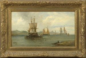 Sailing Vessels Off The Coast