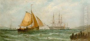 A Summers Afternoon, Mouth Of The Thames by William Callcott Knell
