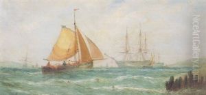 A Summer's Afternoon, Mouth Of The Thames by William Callcott Knell