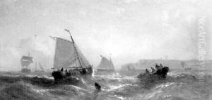 Morning Off The South Foreland by William Callcott Knell