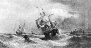 The "morning Collier" Brig by William Callcott Knell