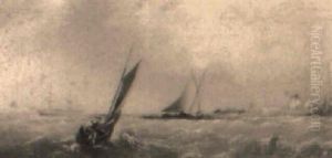 Off Whitby by William Callcott Knell
