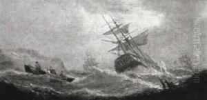 Rowing Out by William Callcott Knell
