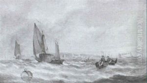 Shipping Off Greenwich by William Callcott Knell