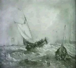Off The Harbour Mouth by William Callcott Knell