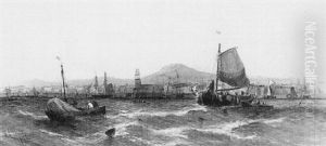 Aberdeen Harbour by William Callcott Knell