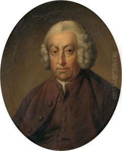Portrait Of A Gentleman, Possibly Captain Thomas Saumarez(1713-1764/66) by Thomas Beach