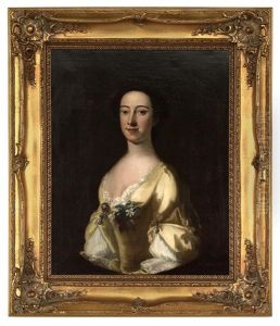 Portrait Of A Young Lady, Traditionally Identified As Mrs. Beauvoir by Godfrey Kneller
