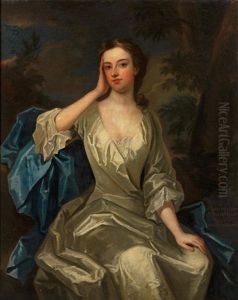Portrait Of A Lady, Said To Be Anne, Countess Of Sunderland, Three-quarter Length, Seated Before A Landscape