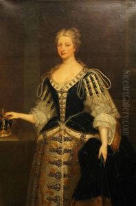 Portrait Of Queen Anne Of Austria (1604-1666) by Godfrey Kneller