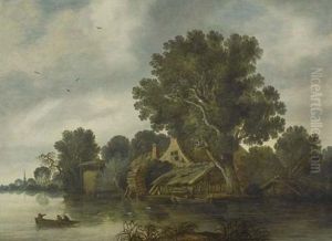 Flusslandschaft by Francois Van Knibbergen