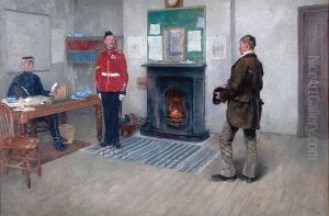 A Hopeful Recruit by James Prinsep Barnes Beadle