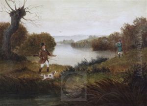 Sportsmen In Landscapes by A. Roland Knight
