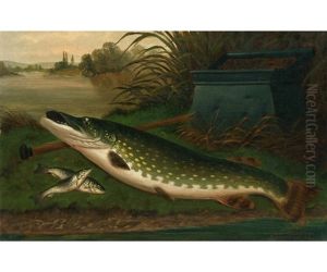 A Caught Pike by A. Roland Knight