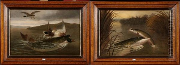 Poissons Chassant (pair) - view 1