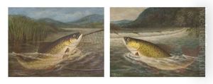 Taking The Fly (+ The Fly Fisherman's Net; Pair) by A. Roland Knight