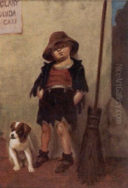 Boy With Dog - view 1