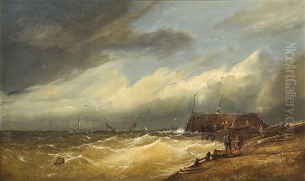 Shipping Off The English Coast - view 1