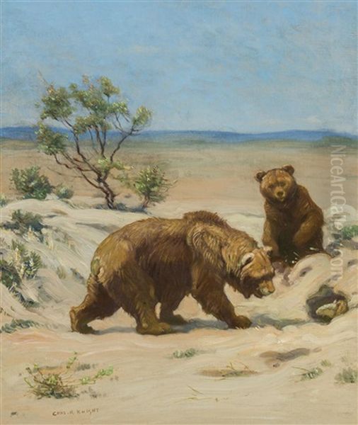 Prehistoric Short Faced Bears And Glyptodon - view 1