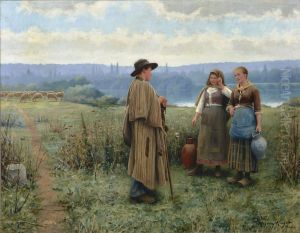 An Idle Moment by Daniel Ridgway Knight