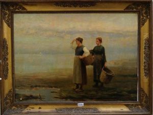Pecheuses Sur La Greve by Daniel Ridgway Knight
