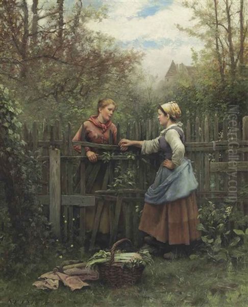 The Meeting At The Fence - view 1