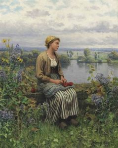 Normandy Girl by Daniel Ridgway Knight