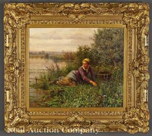 Young Woman Fishing