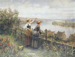 Deux Jeunes Filles Sur Les Bords De La Seine Deux Jeunes Filles Sur Les Bords De La Seine
