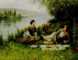 Normandy Garden by Daniel Ridgway Knight