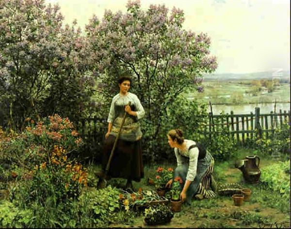 A Moment Of Rest In The Garden - view 1