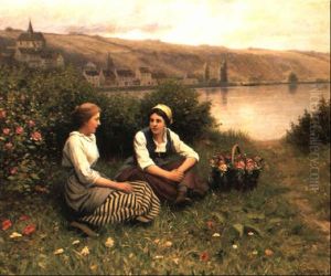 Waiting For The Ferryman by Daniel Ridgway Knight
