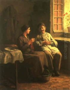 Rolleboise, Paysan A La Fenetre (julie Mass, Et Le Pere Haranger)