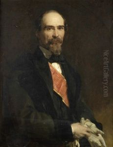 Portrait Of Marshall Ramon Cabrera, El Tigre Del Maestrazgos by John Prescott Knight