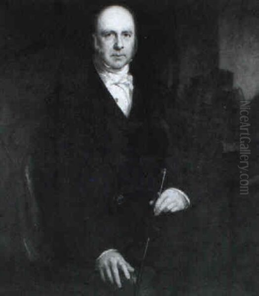 Portrait Of Dr. Montgomery, Holding A Cane - view 1