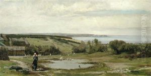 A Coastal Farmstead by John William Buxton Knight