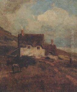 Shepherd's Hillside Cottage by John William Buxton Knight