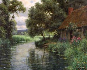 A Cottage In The Risle Valley, Normandy by Louis Aston Knight