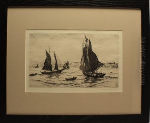 Boats Off The Coast by Reynolds Beal