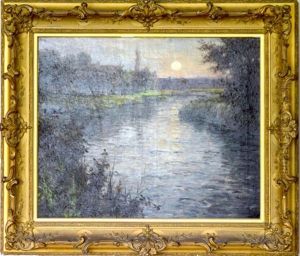 Femme Sur La Lande Au Crepuscule Femme Sur La Lande Au Crepuscule