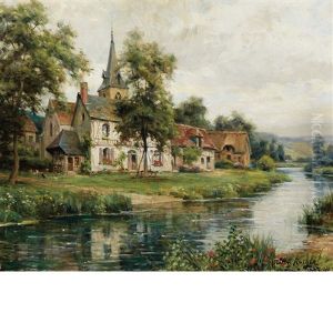 The Village Of Sainte Gertrude by Louis Aston Knight